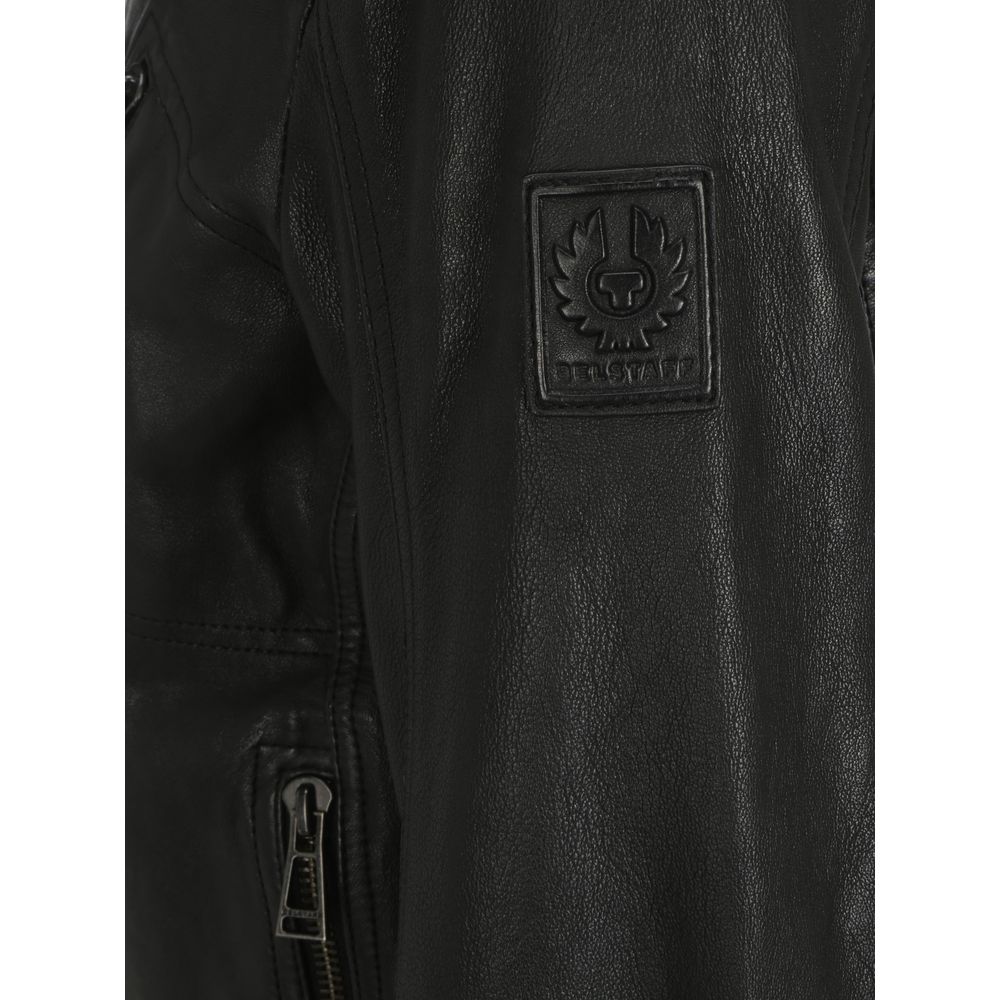 Belstaff Black Aries Leather Jacket