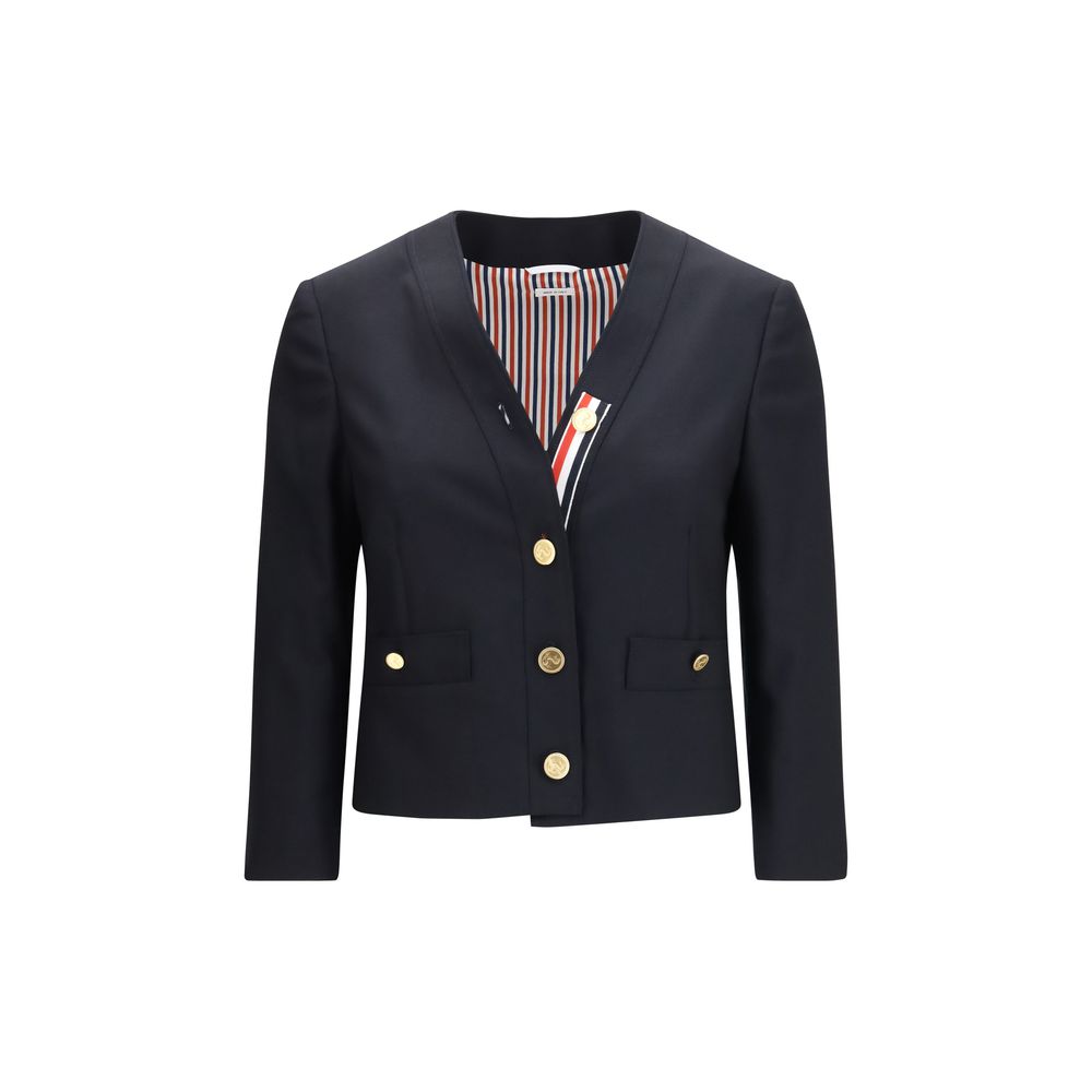 Thom Browne Blue Wool Jacket