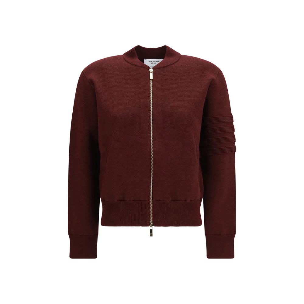 Thom Browne Bordeaux Wool Bomber