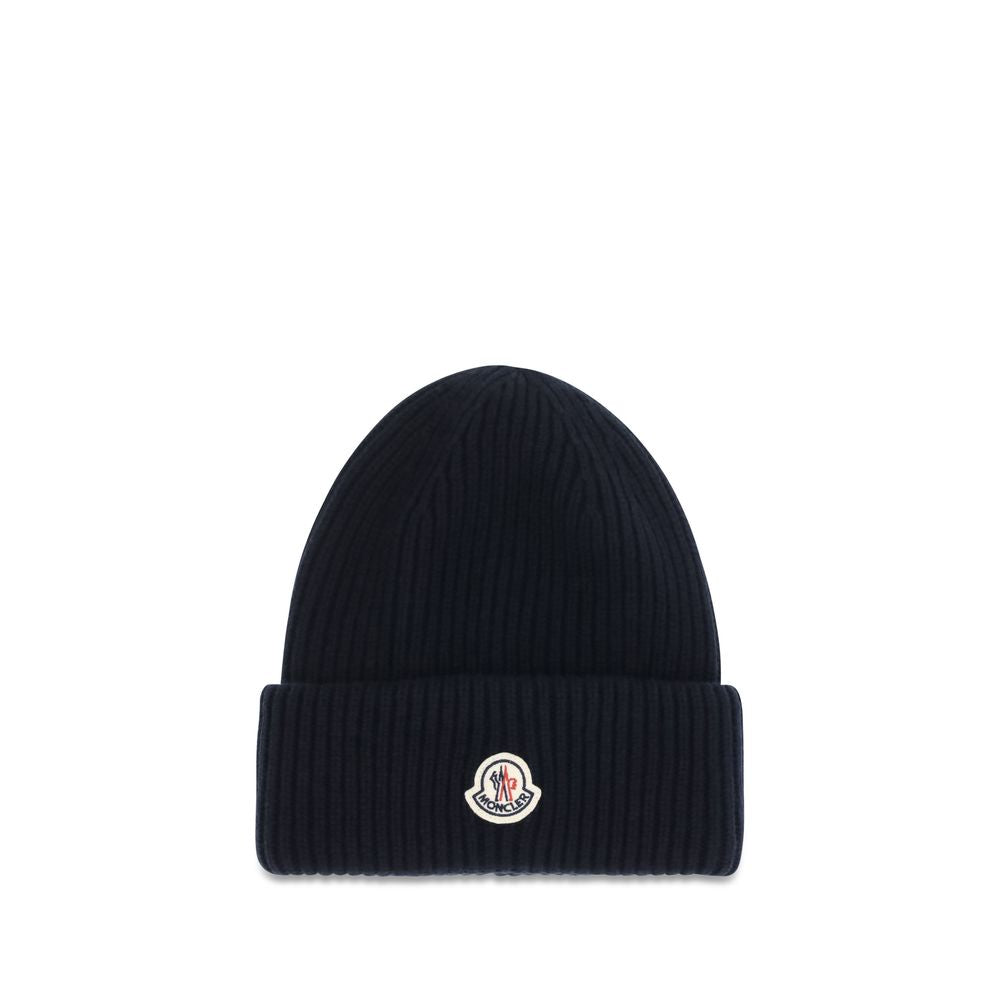 Moncler Blue Wool Beanie