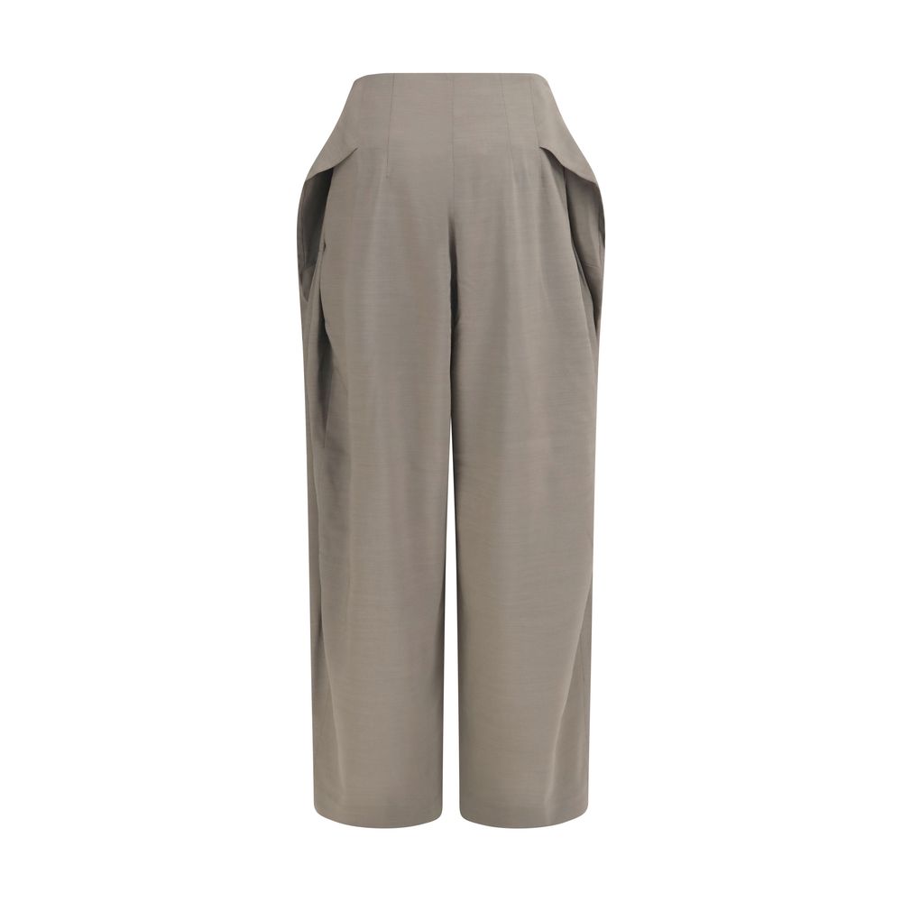 Jacquemus Gray Wool Flared Pants