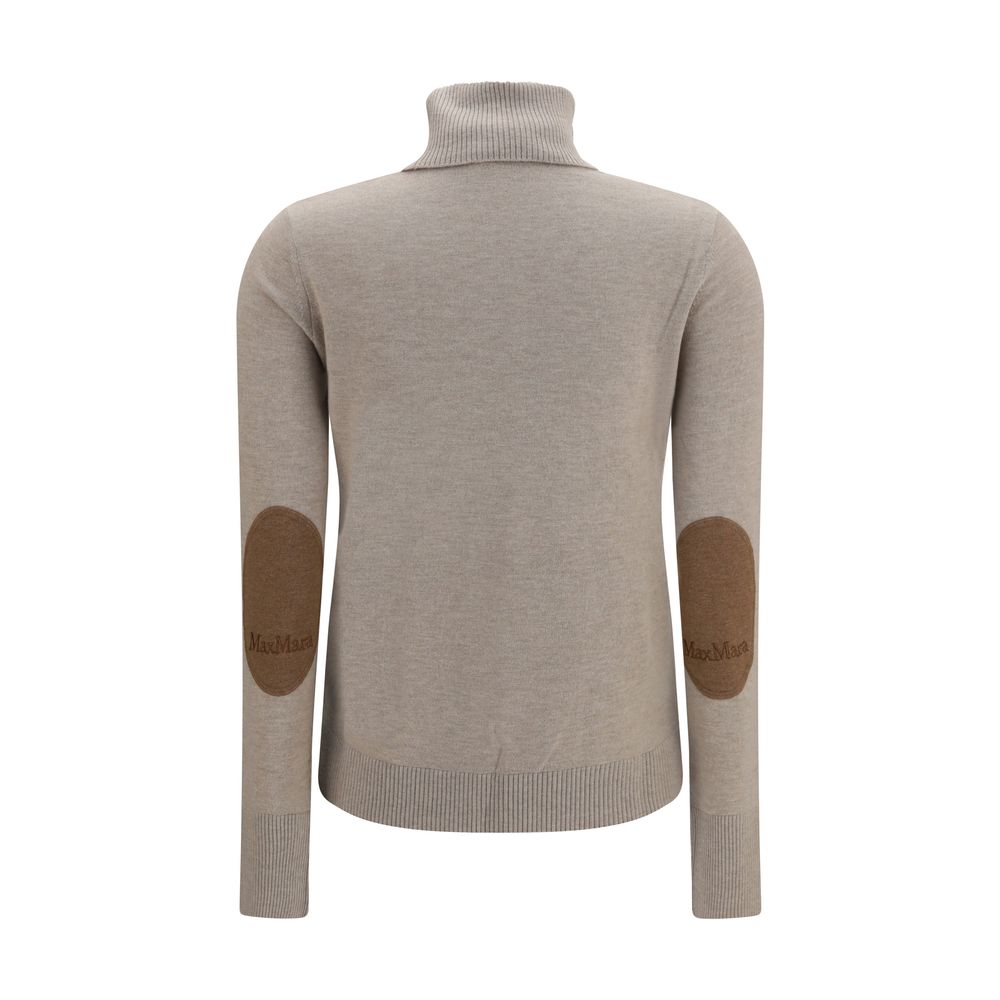 'S Max Mara Beige Wool Turtleneck