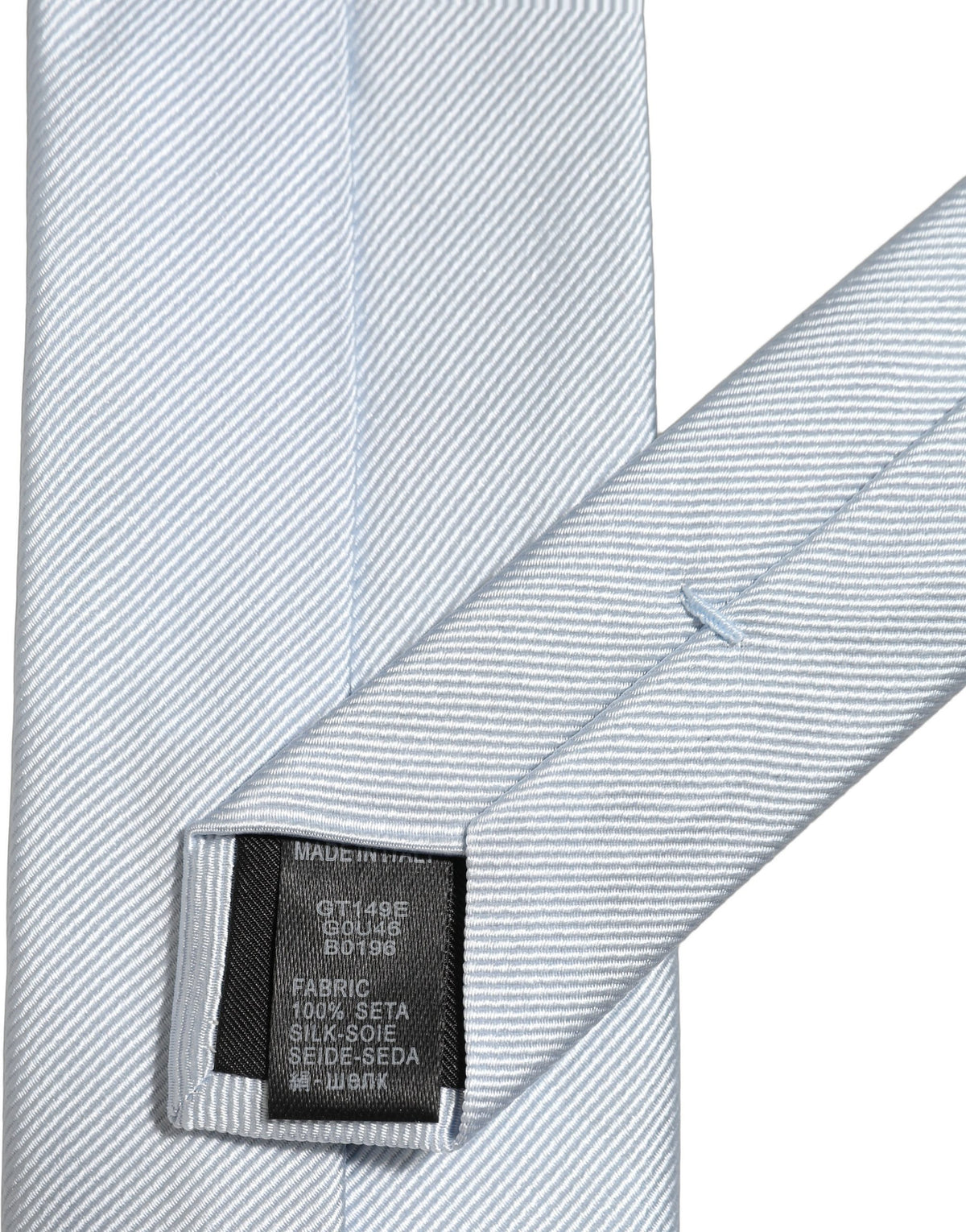 Dolce & Gabbana Men Light Blue Silk Classic Adjustable Tied Necktie Tie