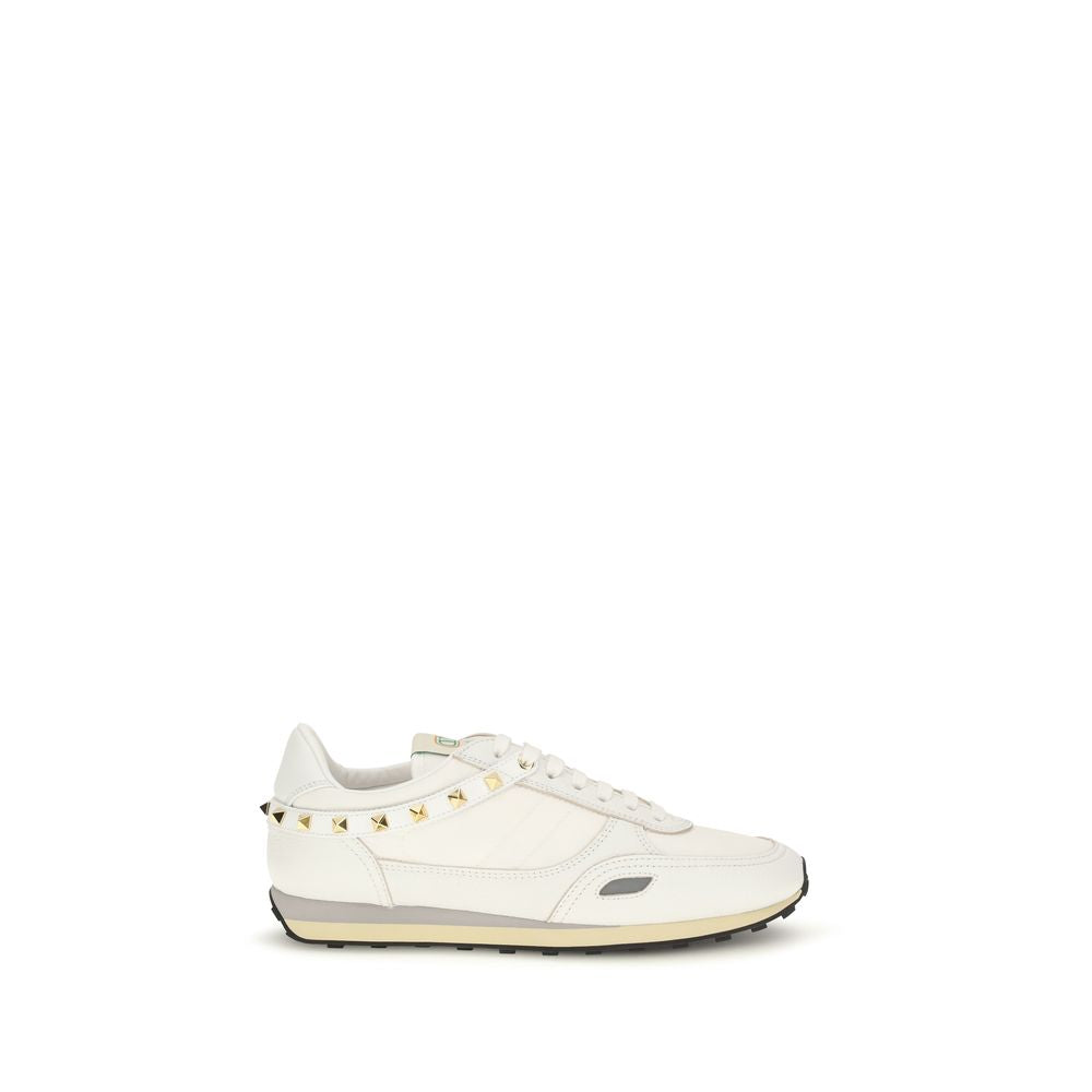 Valentino Garavani White Leather Athletic Sneakers