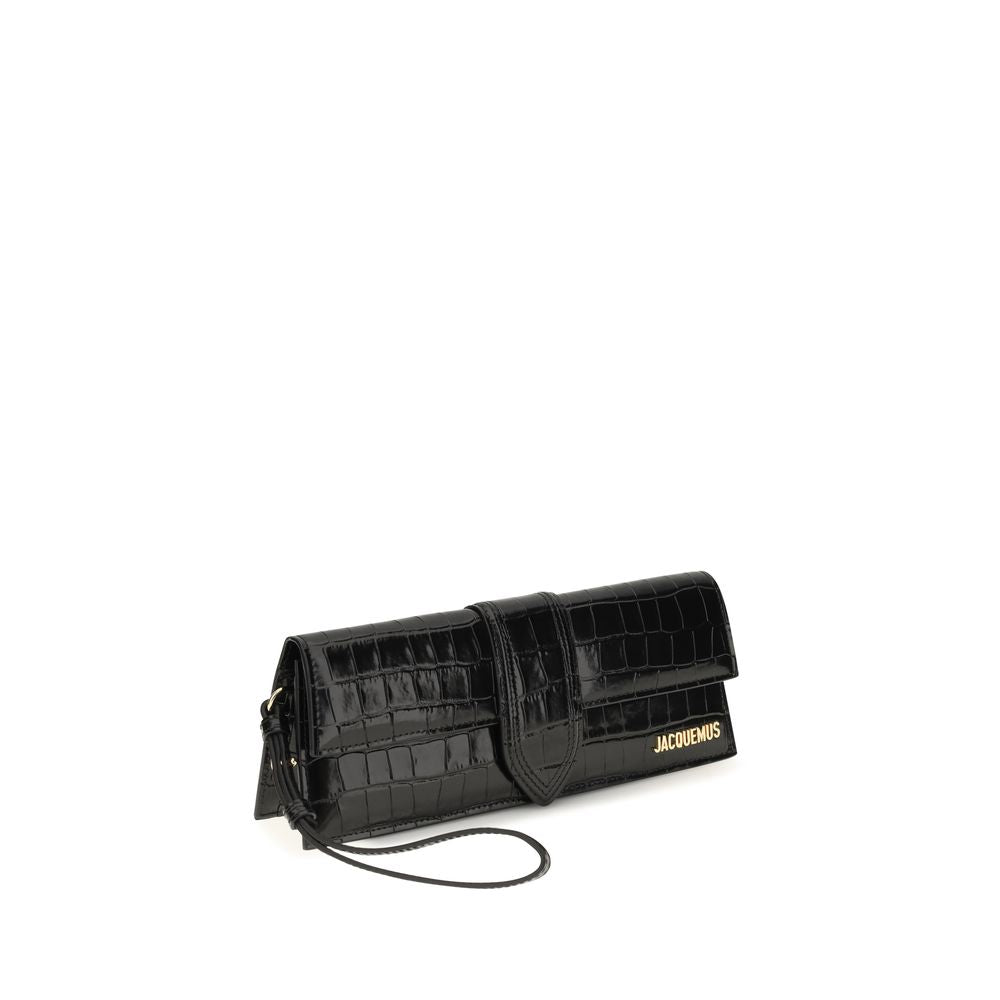 Jacquemus Black Leather Clutch Bag