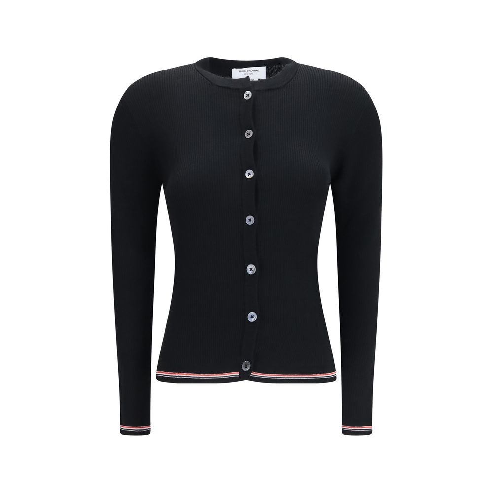Thom Browne Black Wool Cardigan
