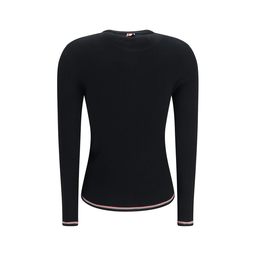 Thom Browne Black Wool Cardigan