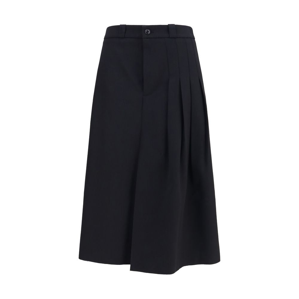 Our Legacy Black Wool Midi Skirt