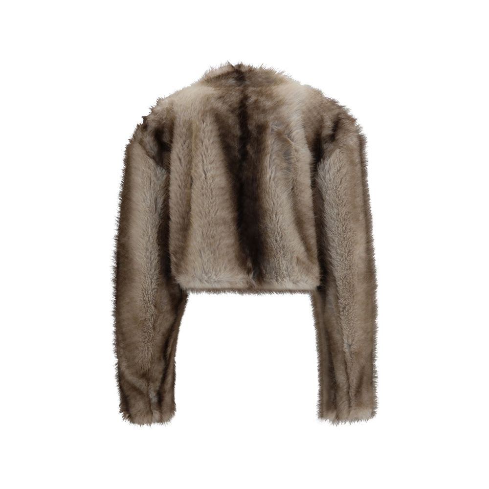 Max Mara Gray Full-Length Jacket
