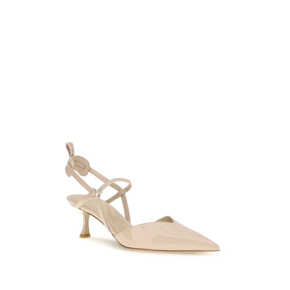 Fendi Beige Leather Pumps