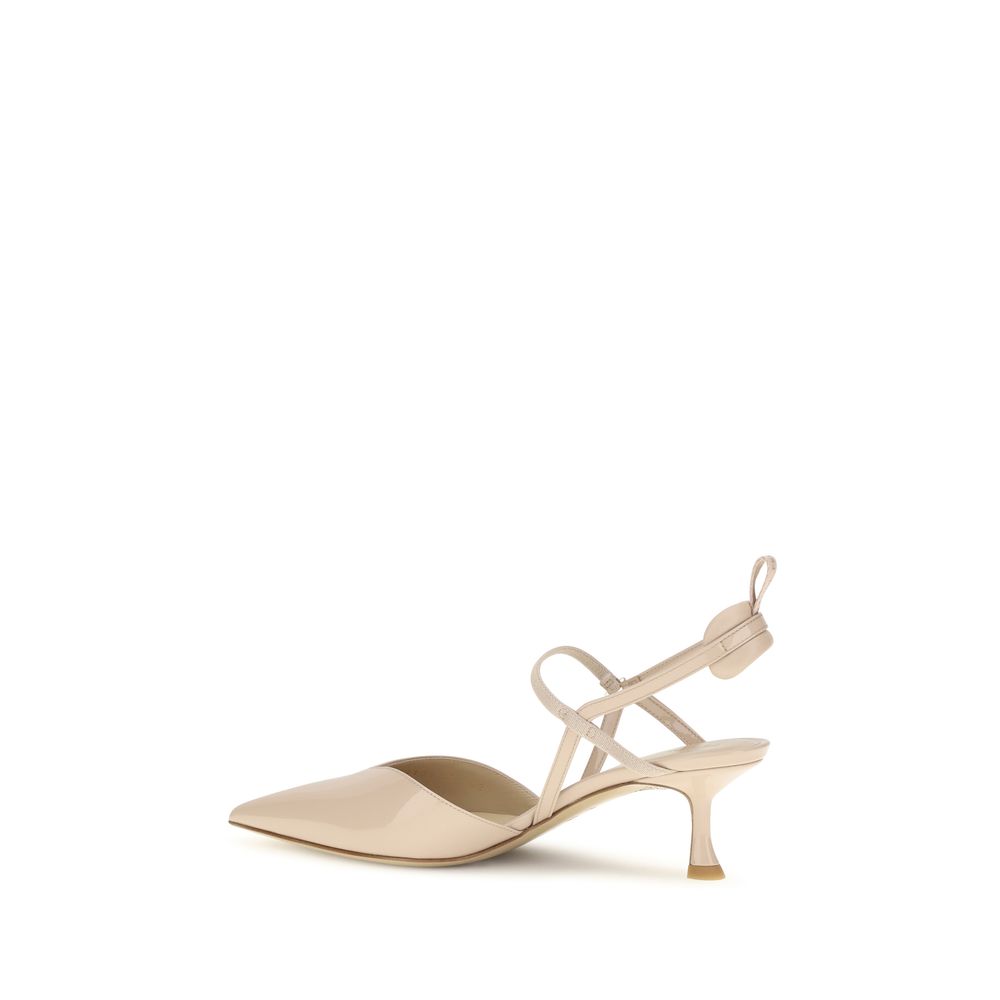 Fendi Beige Leather Pumps