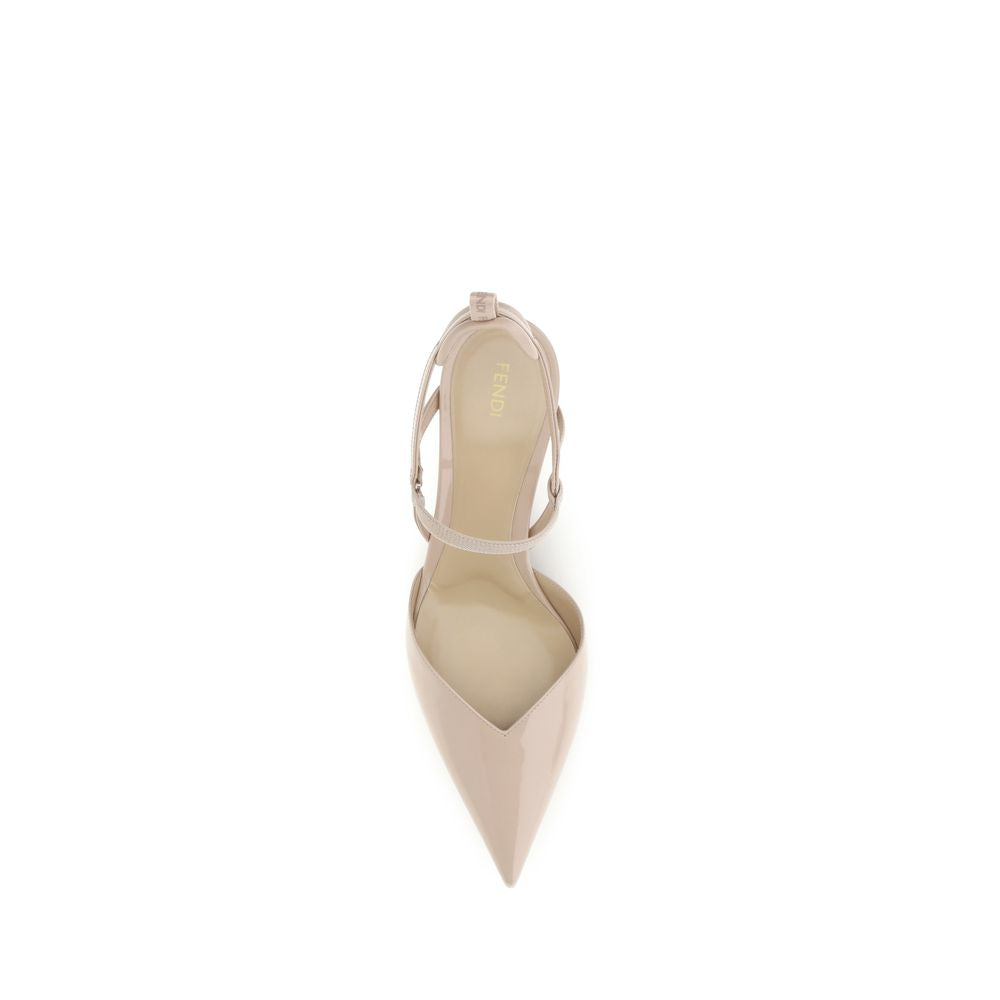 Fendi Beige Leather Pumps