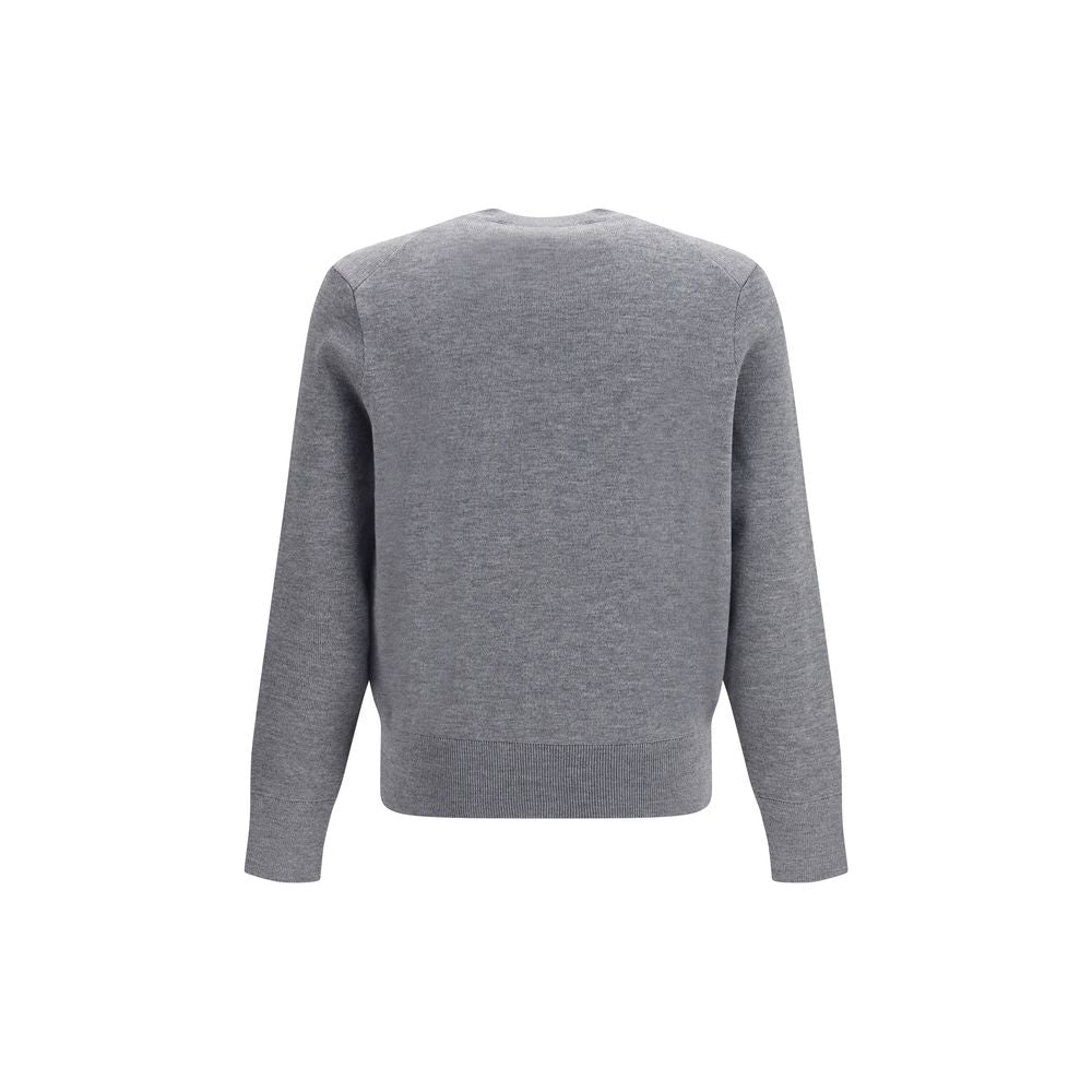 Ami Paris Gray Wool Sweatshirt