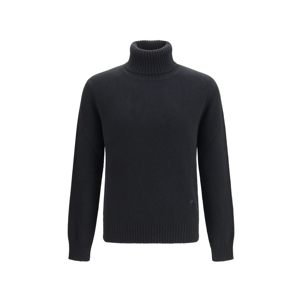 Ami Paris Black Wool Oves Aries Sweatshirt