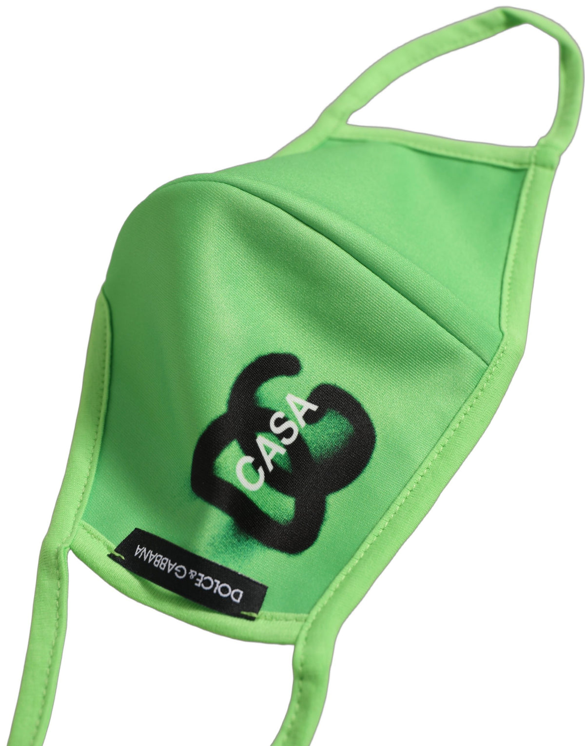 Dolce & Gabbana Green DG CASA Logo Elastic Ear Strap Face Mask