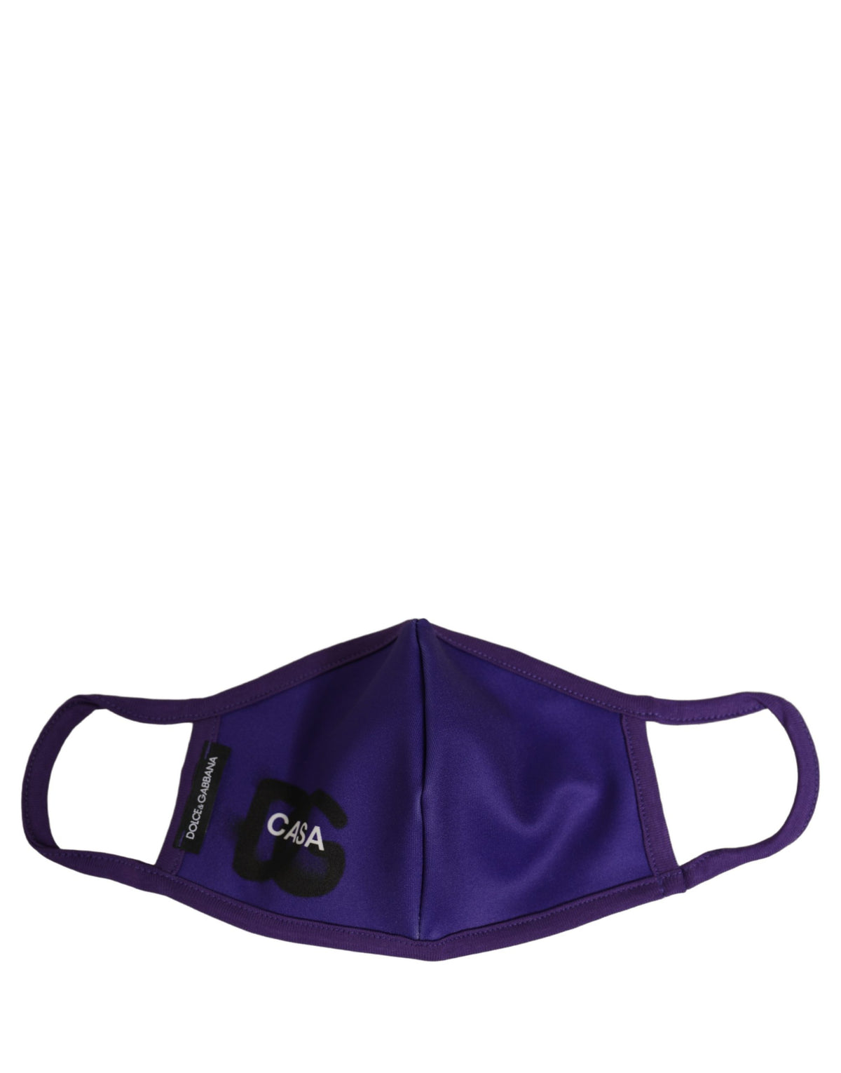 Dolce & Gabbana Purple DG CASA Logo Elastic Ear Strap Face Mask