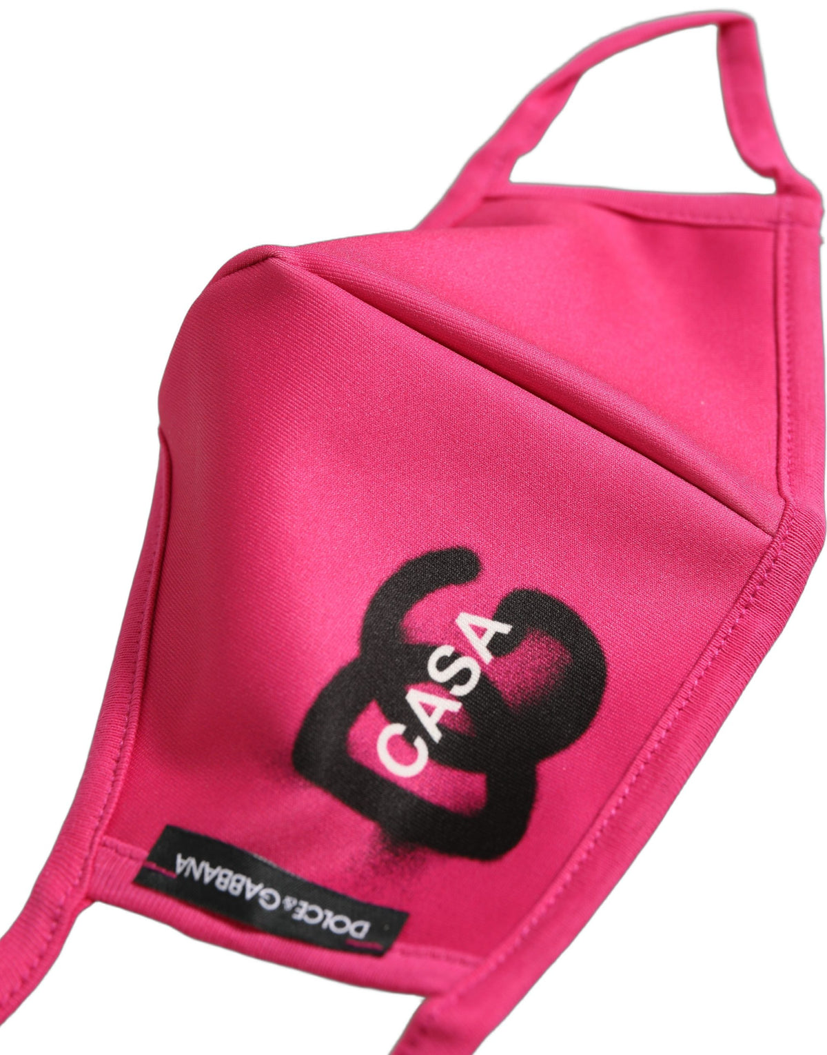 Dolce & Gabbana Pink DG CASA Logo Elastic Ear Strap Face Mask