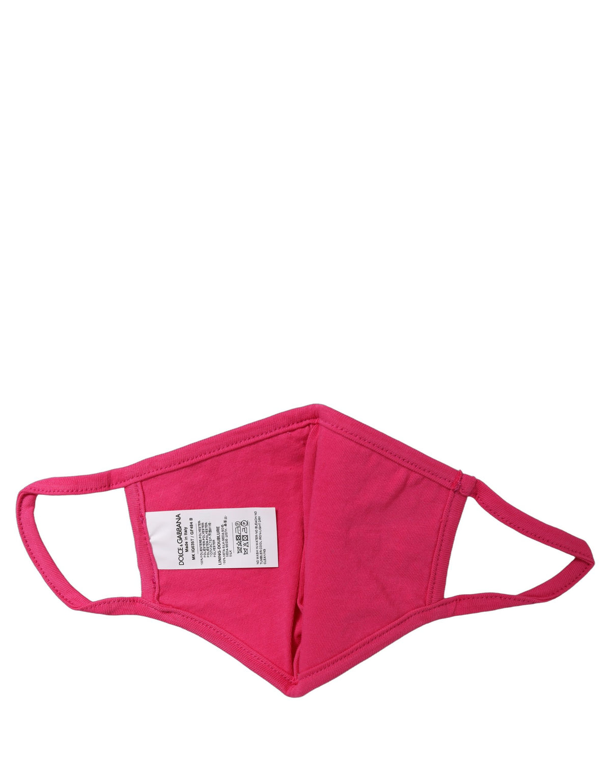 Dolce & Gabbana Pink DG CASA Logo Elastic Ear Strap Face Mask
