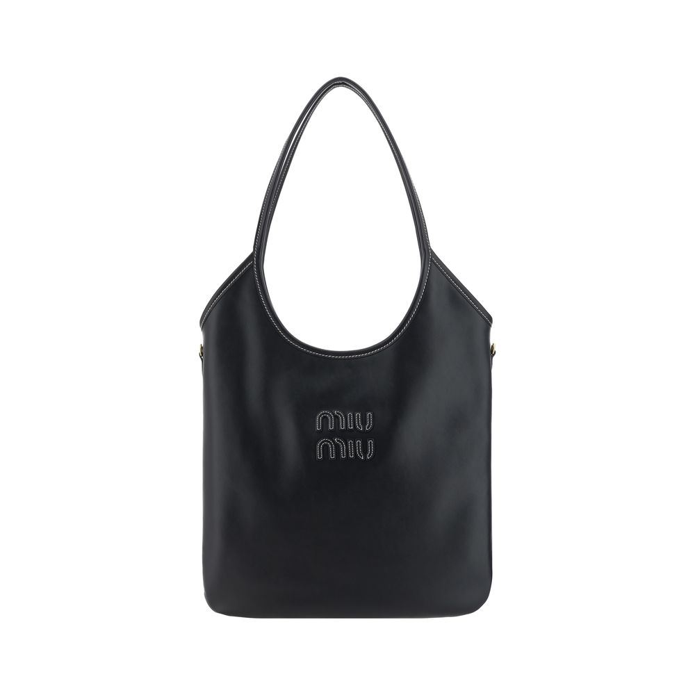 Miu Miu Black Leather Shoulder Bag