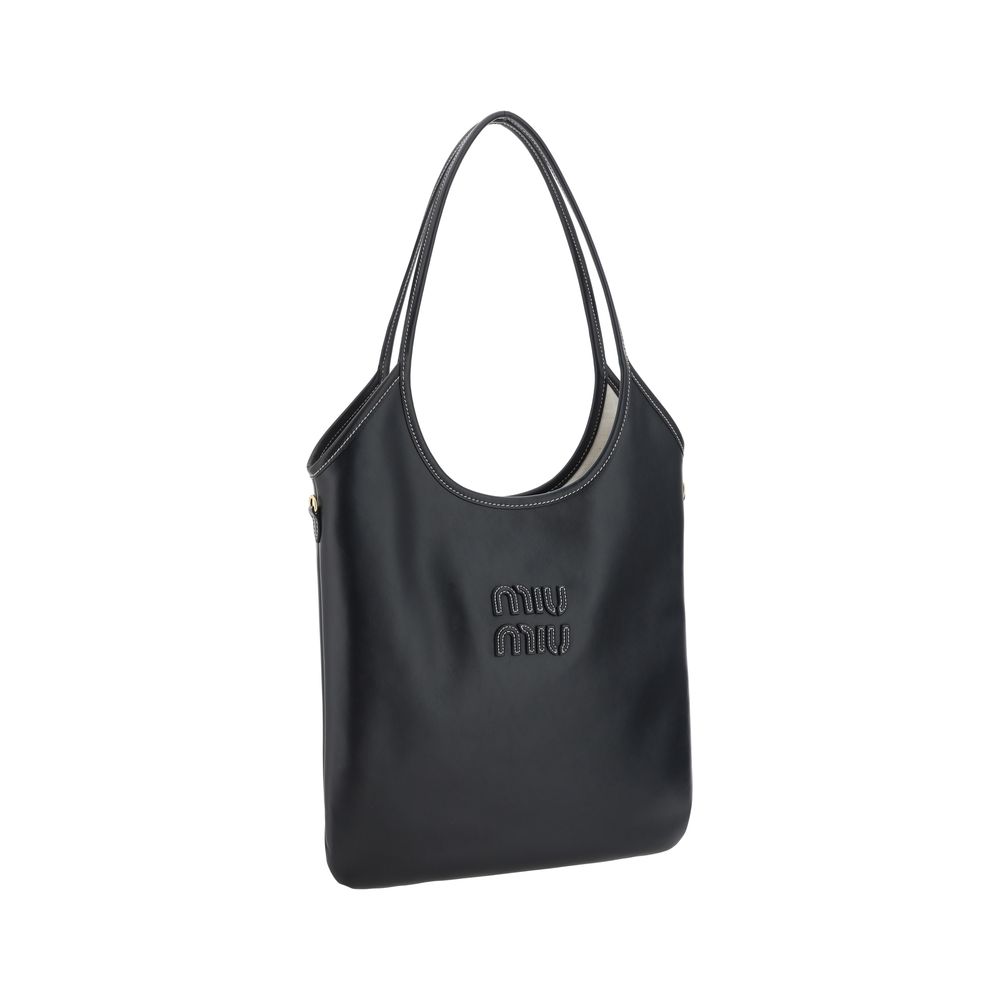 Miu Miu Black Leather Shoulder Bag