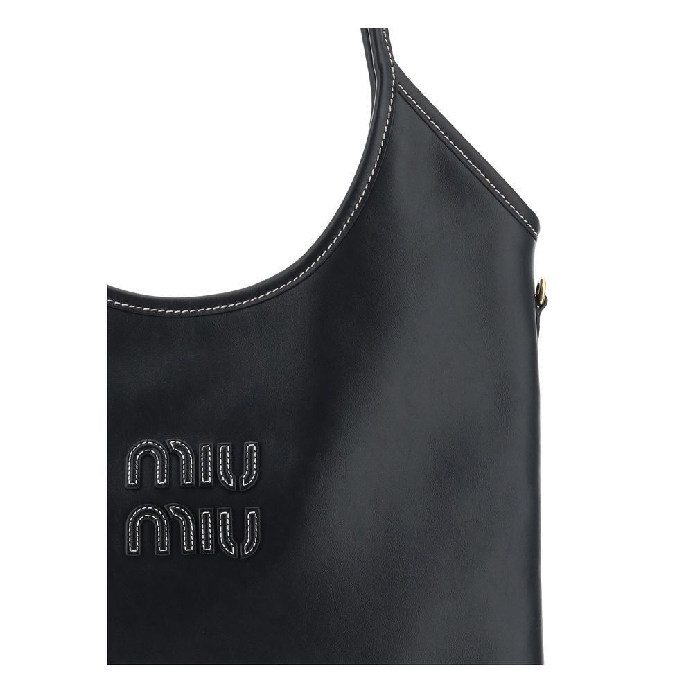 Miu Miu Black Leather Shoulder Bag
