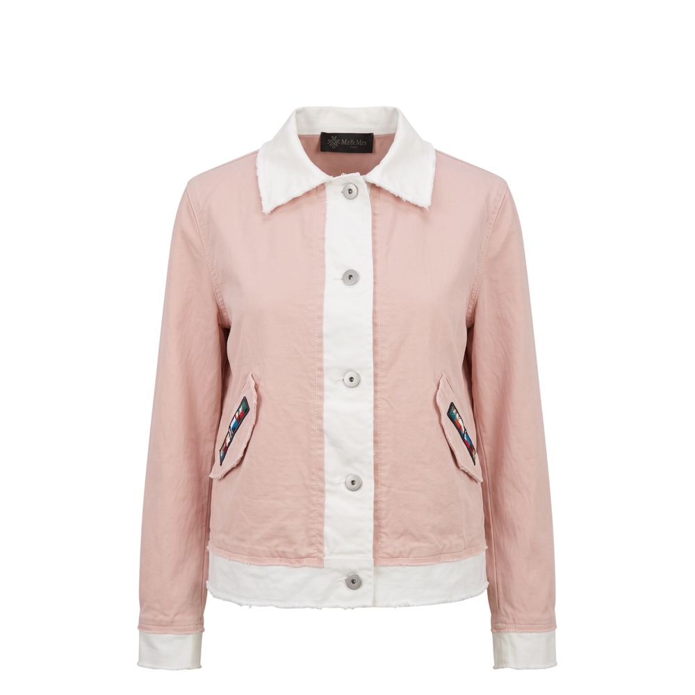 Mr&Mrs Italy Pink Cotton Women's Jacket