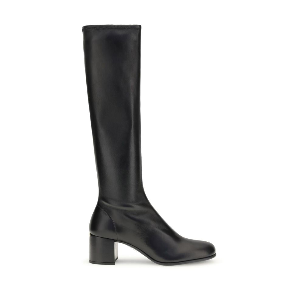 Prada Black Aries Ankle Boots