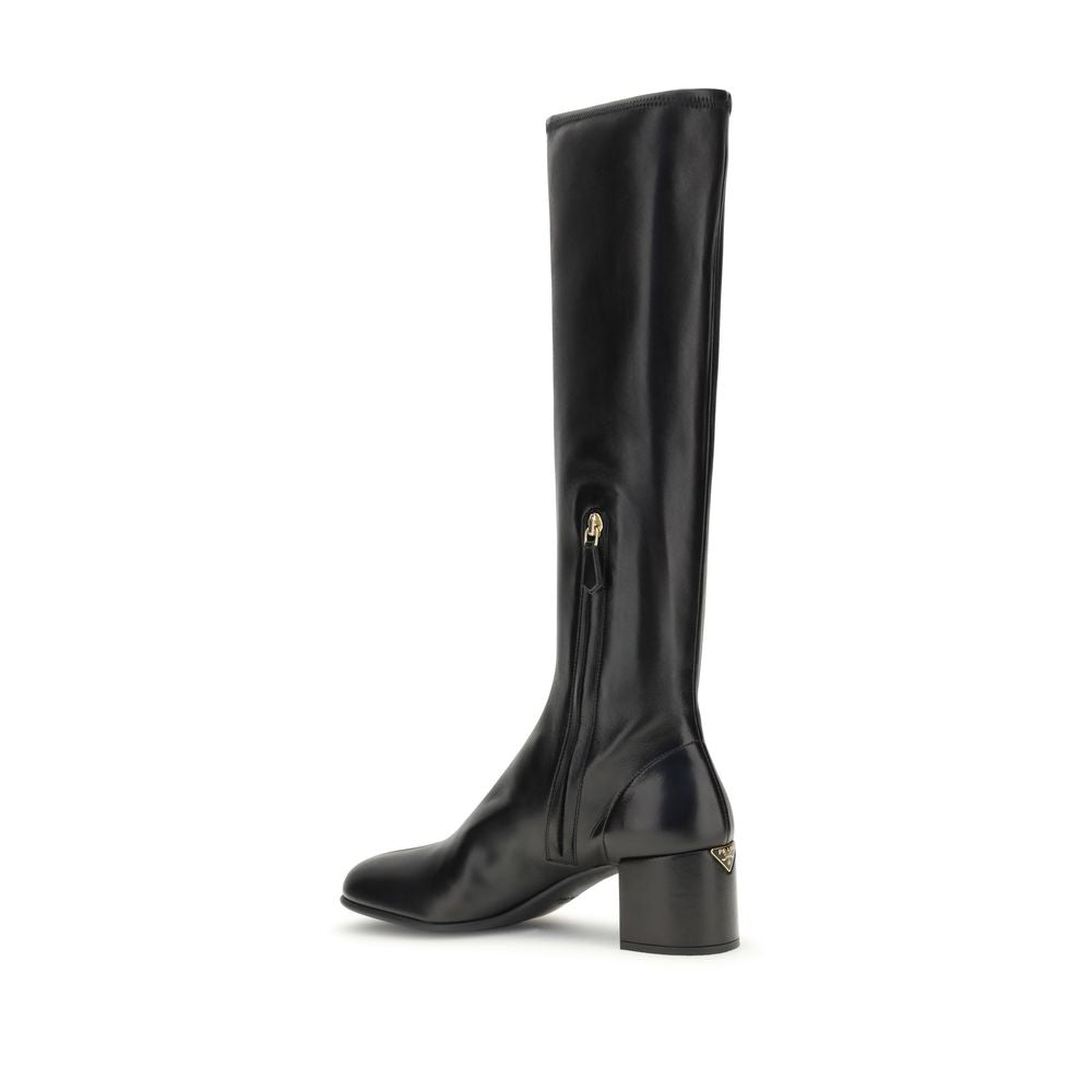 Prada Black Aries Ankle Boots