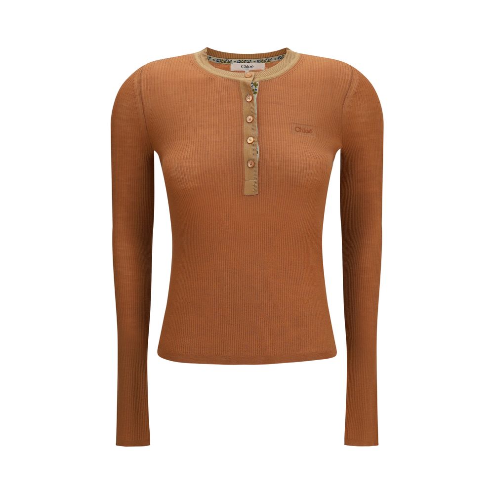 Chloé Beige Wool Oves Aries Shirt