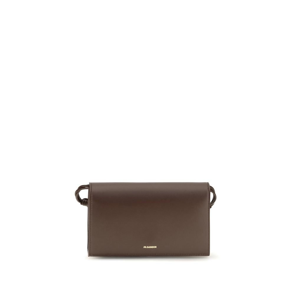 Jil Sander Brown Leather Wallet