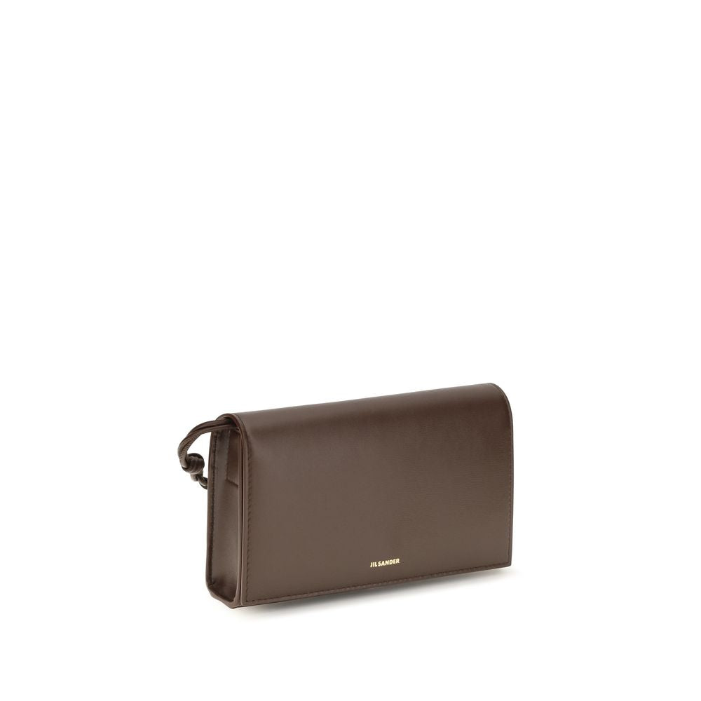 Jil Sander Brown Leather Wallet