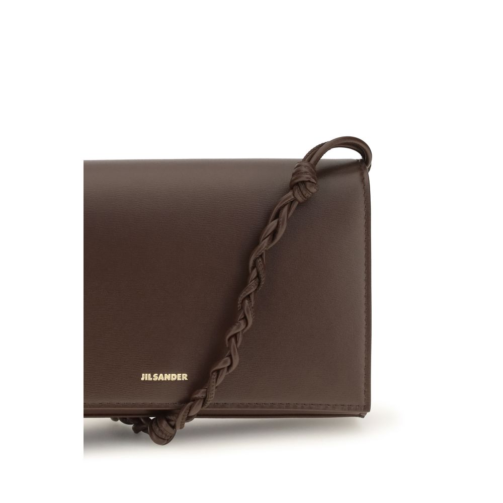 Jil Sander Brown Leather Wallet