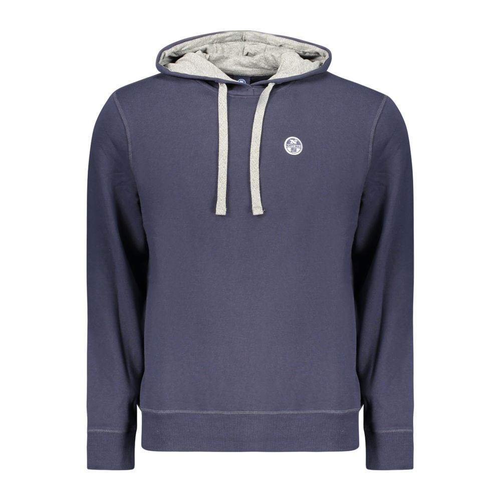 North Sails Blue Cotton Men's Hoodie
