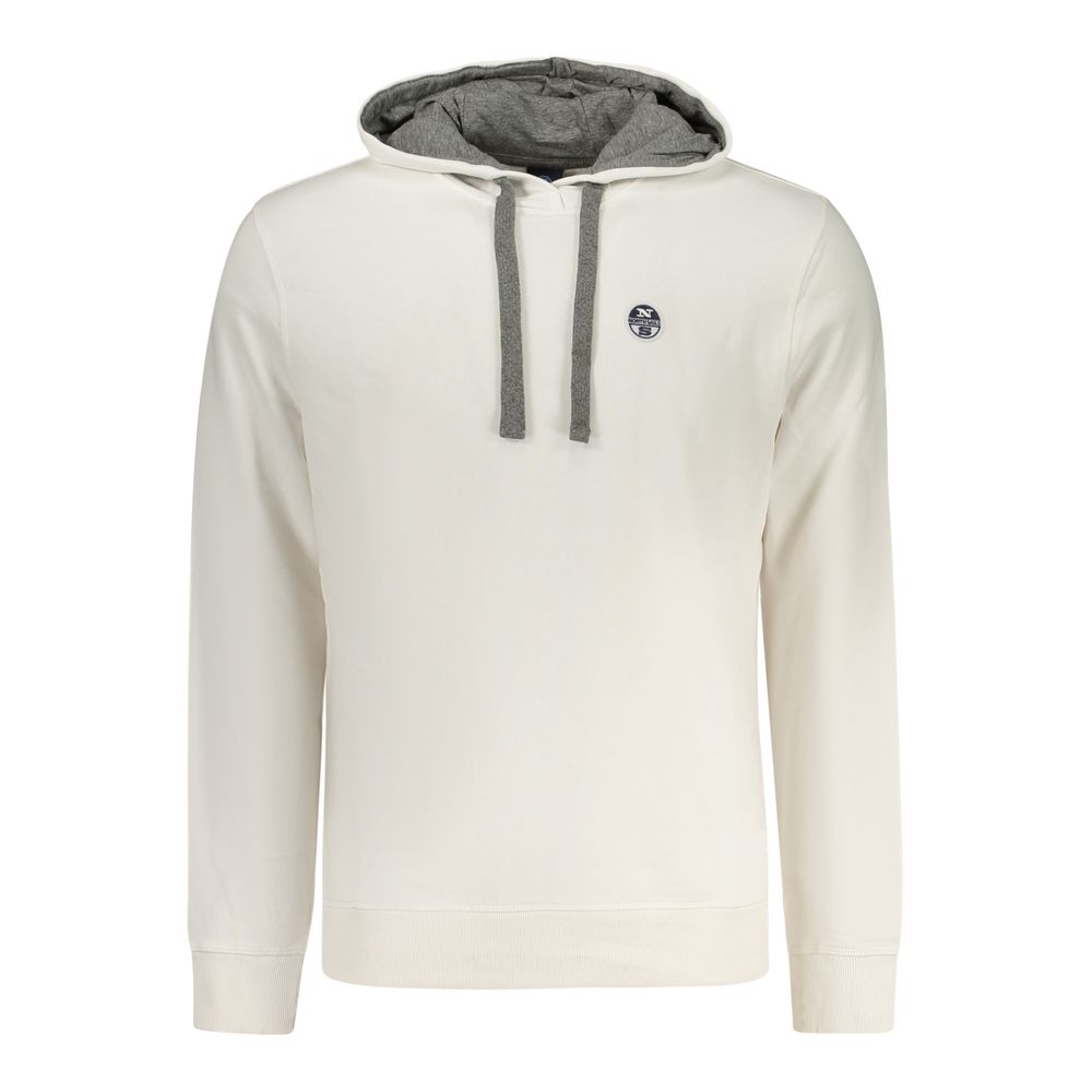 North Sails White Cotton Men's Hoodie