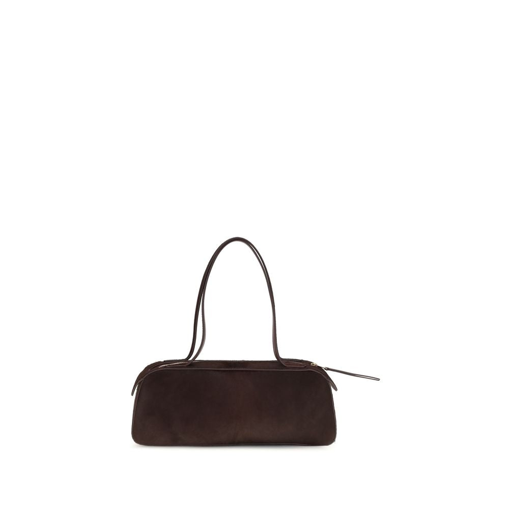 Khaite Burgundy Leather Shoulder Bag