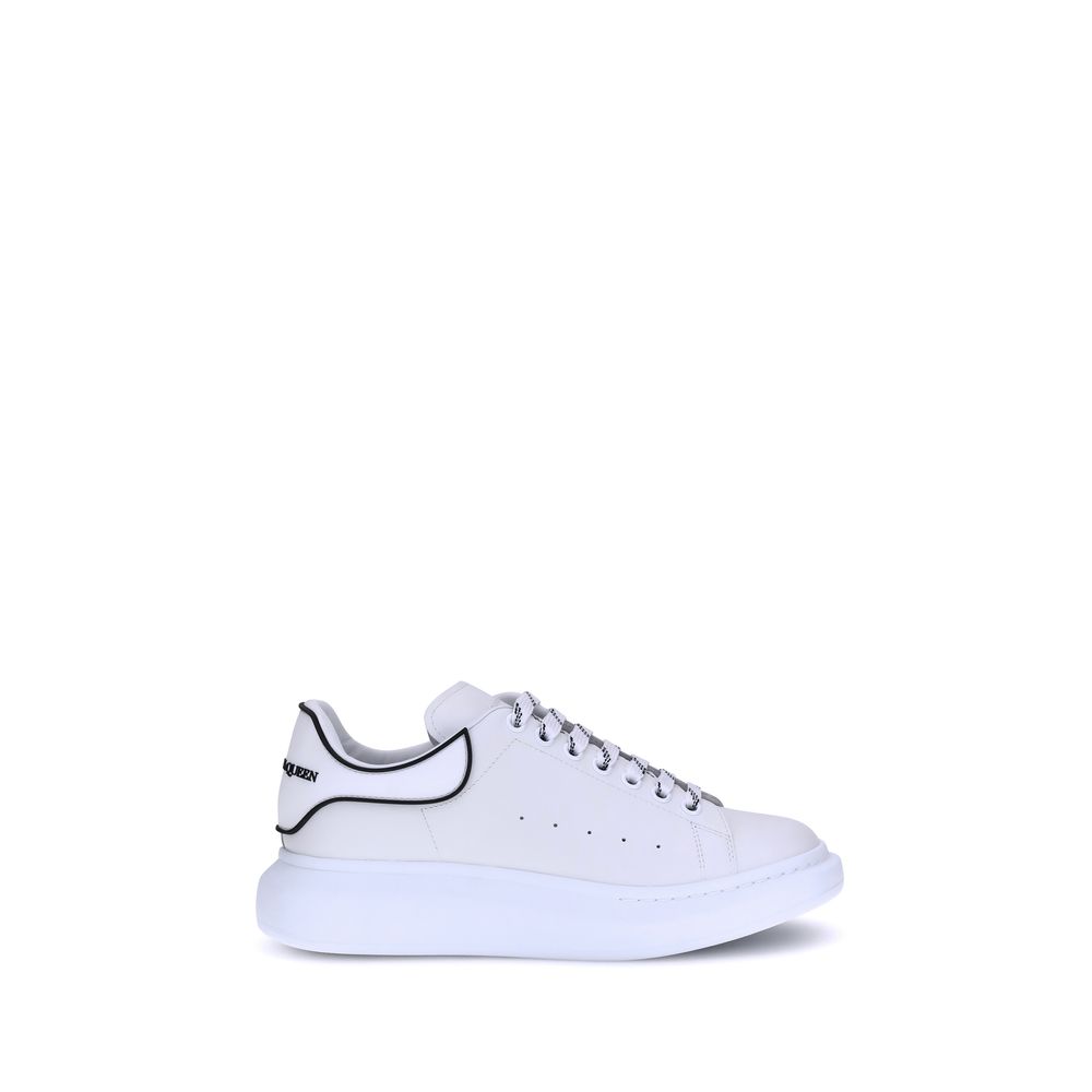 Alexander McQueen White Leather Platform Sneakers
