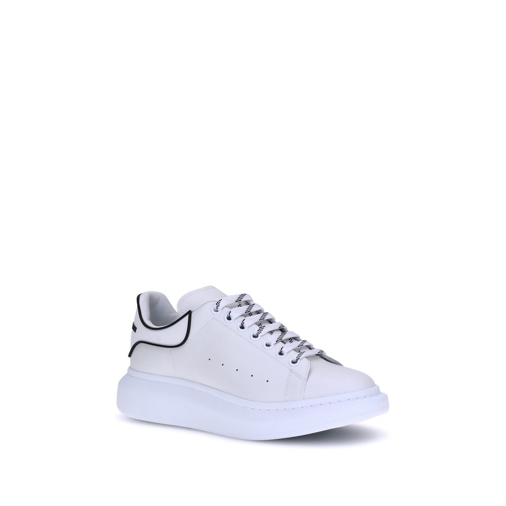 Alexander McQueen White Leather Platform Sneakers