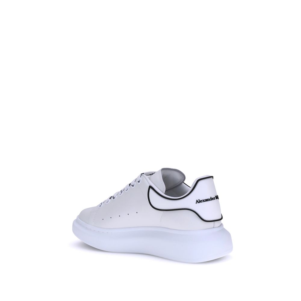Alexander McQueen White Leather Platform Sneakers