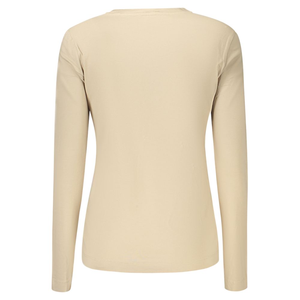 Guess Jeans Beige Cotton Womens T-Shirt