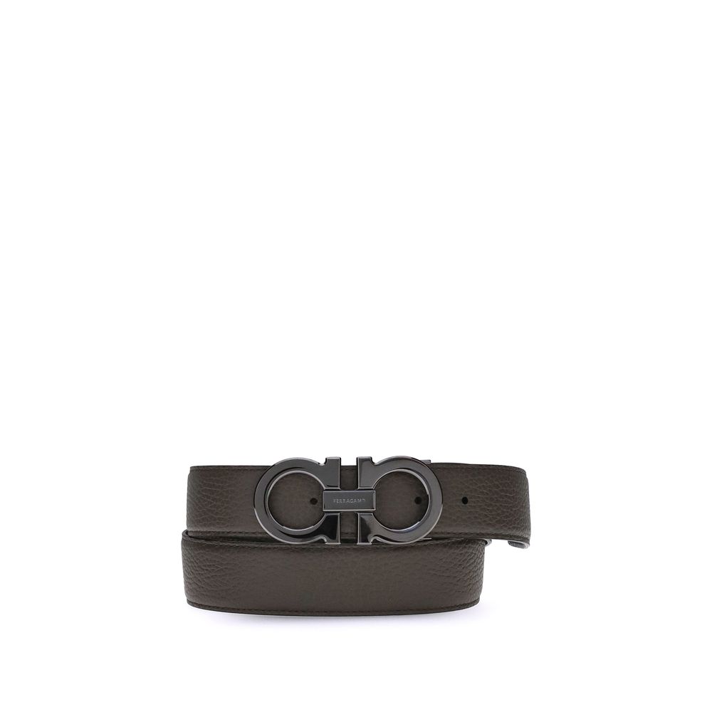 Ferragamo Brown Leather Regular Belt