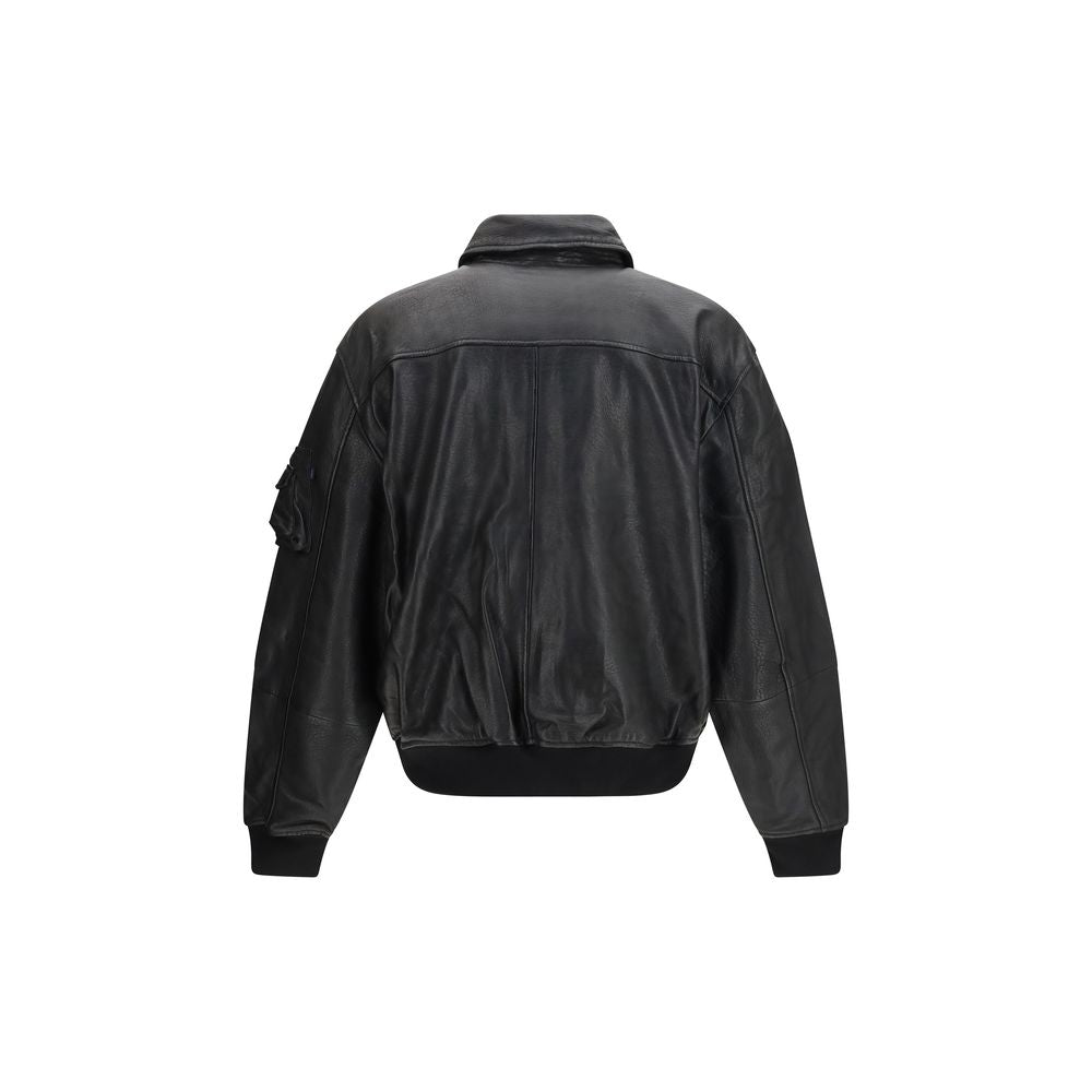 ALPHA INDUSTRIES Black skin Bomber