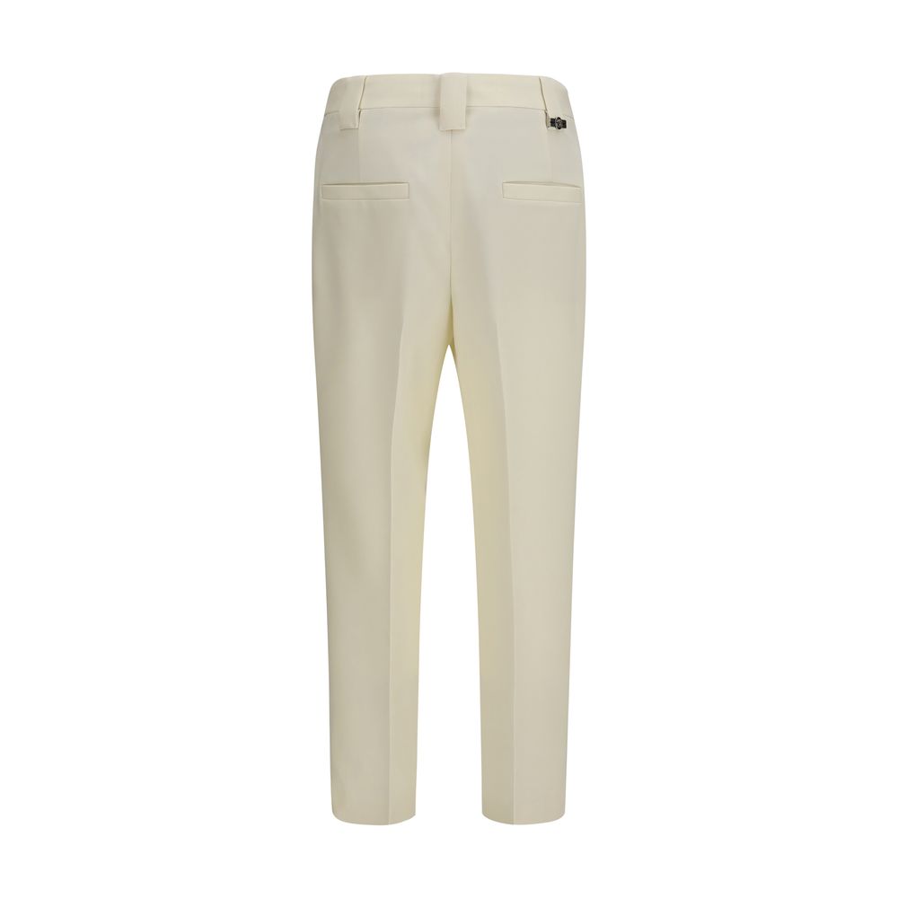 Versace Beige Wool Cropped Pants