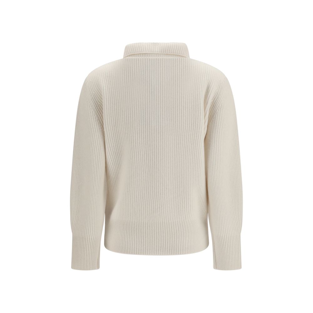 Forte_Forte White Wool Sweatshirt