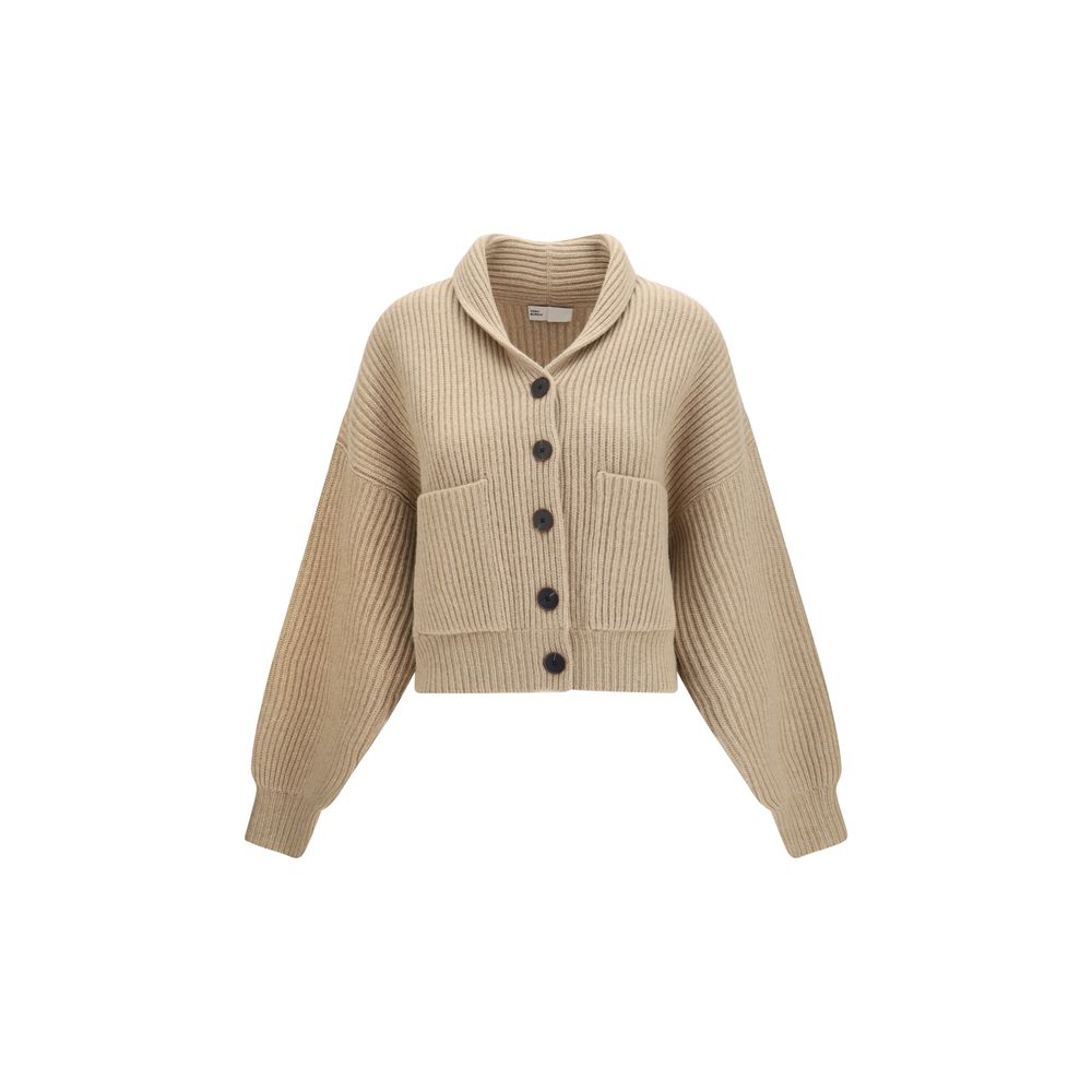 Tory Burch Beige Wool Cardigan