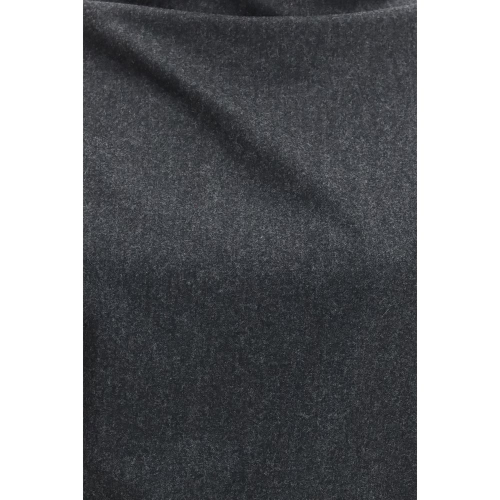 Khaite Gray Wool Blouse