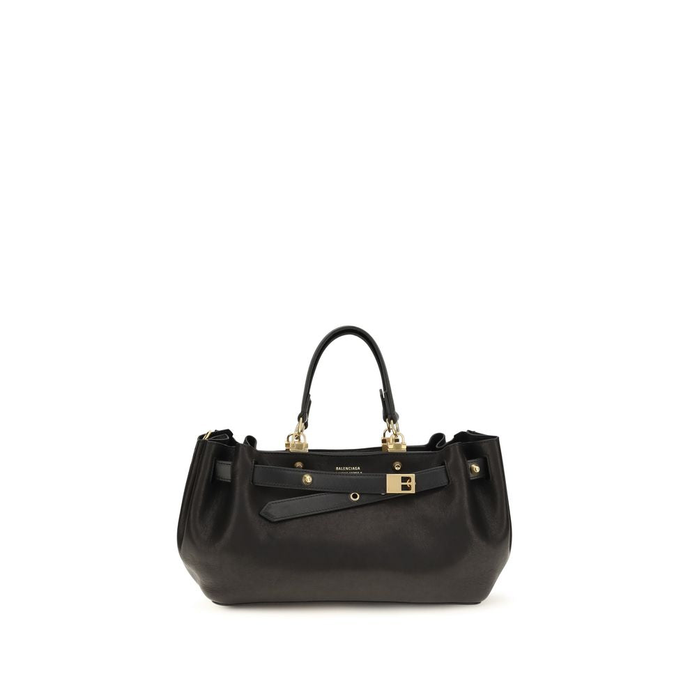 Balenciaga Black Leather Shoulder Bag
