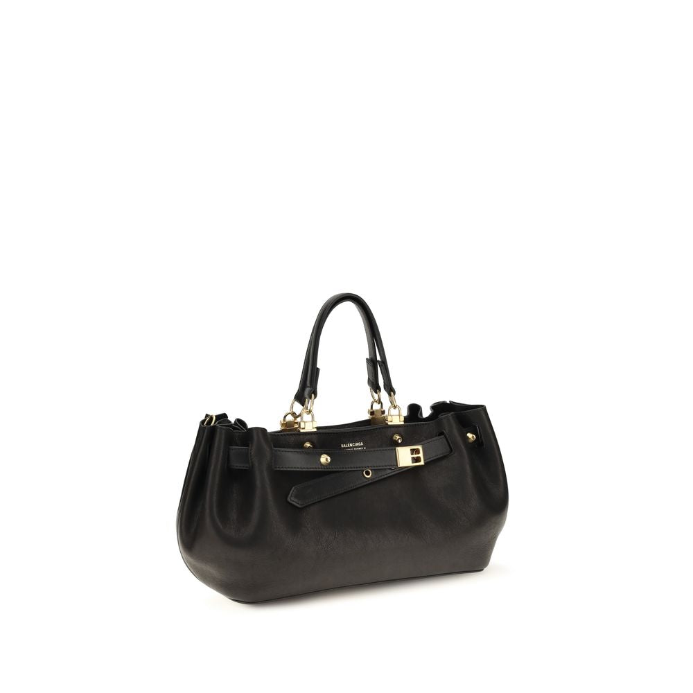 Balenciaga Black Leather Shoulder Bag