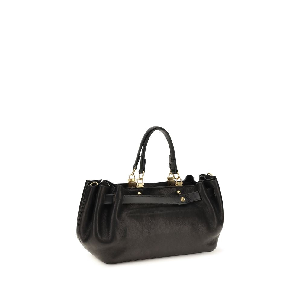 Balenciaga Black Leather Shoulder Bag