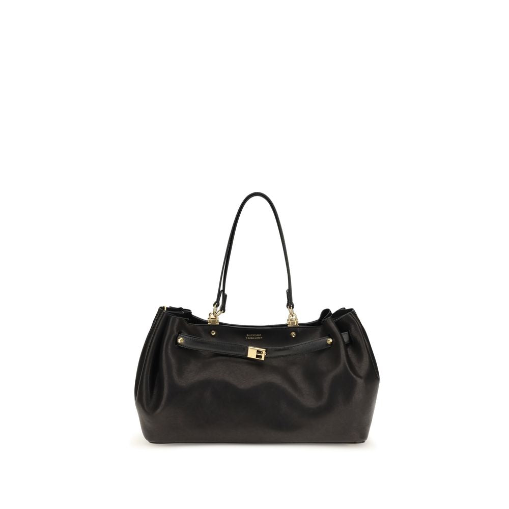Balenciaga Black Leather Shoulder Bag
