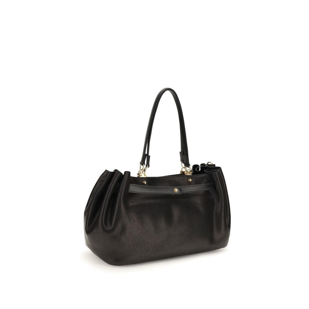 Balenciaga Black Leather Shoulder Bag